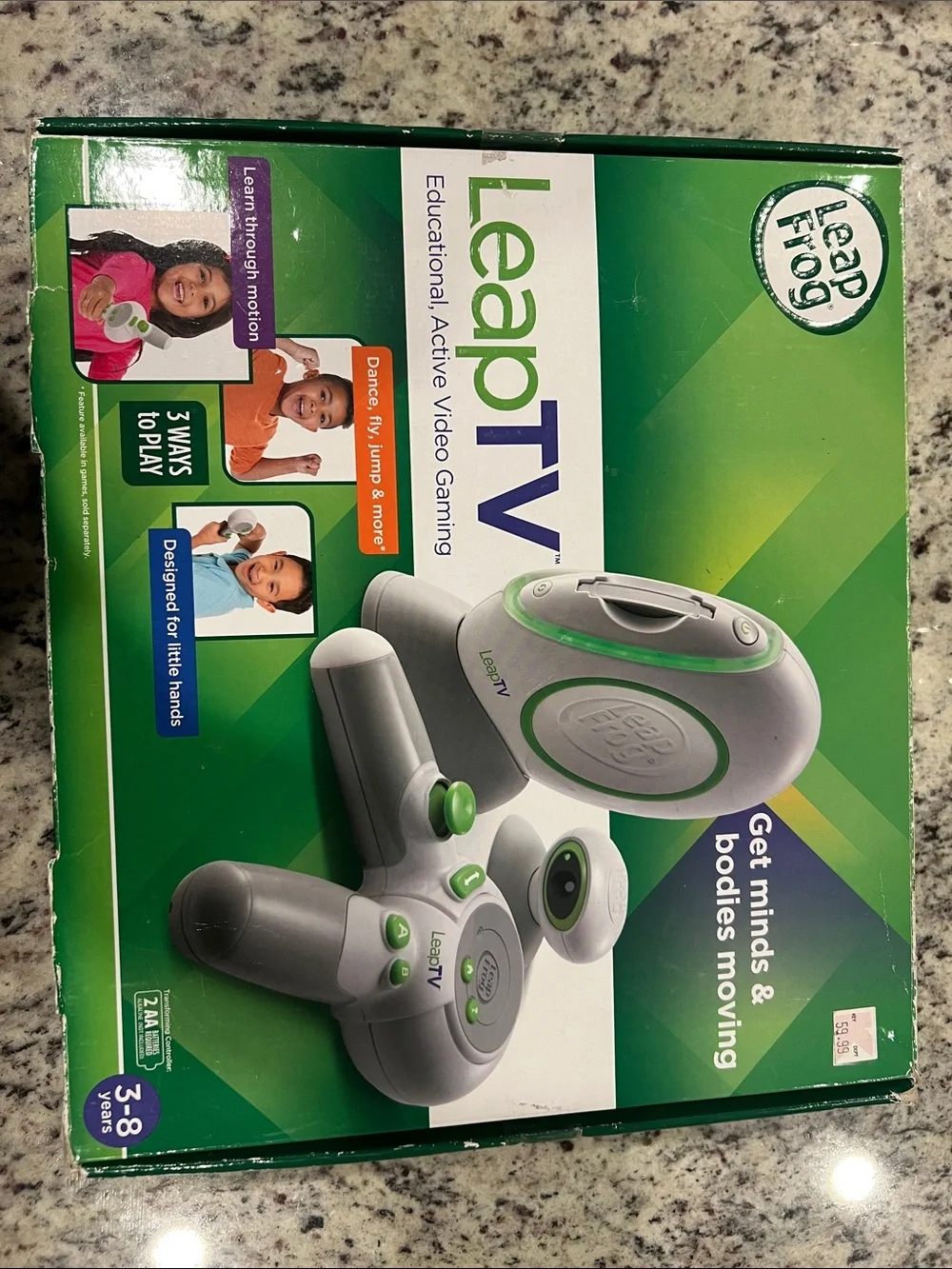 LeapFrog LeapTV Educational Video Game Console - White & Green